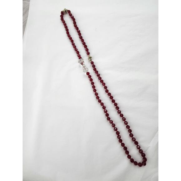 HEIDI DAUS DISNEY "Full Of Possibilities"RUBY Red Necklace Bracelet Set Crystal - Picture 4 of 12